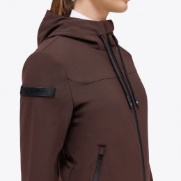 Cavalleria Toscana FW'23 джерси Velvet с капюшоном с полной застёжкой на молнию софтшелл женская куртка