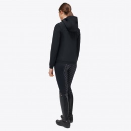 Cavalleria Toscana FW'23 джерси Velvet с капюшоном с полной застёжкой на молнию софтшелл женская куртка