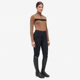 Cavalleria Toscana FW'23 Tech шерстяной с короткой молнией Mock водолазка L/S тренировочный женское поло