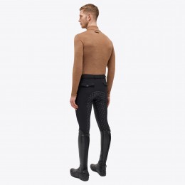 Cavalleria Toscana FW'23 Tech шерстяной с короткой молнией Mock водолазка L/S тренировочный мужское поло