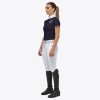 Cavalleria Toscana SS'23 CT Cross Stitch Print Jersey Short-Sleeve Button-Up Girls' Competition Shirt