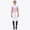 Cavalleria Toscana SS'23 Lightweight Piqué Short-Sleeve Zip Show Shirt Ladies
