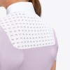 Cavalleria Toscana SS'23 Lightweight Piqué Short-Sleeve Zip Show Shirt Ladies