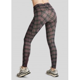Montar FW25 зимний леггинсы для верховой езды MoCheri Cosy Peach Checked