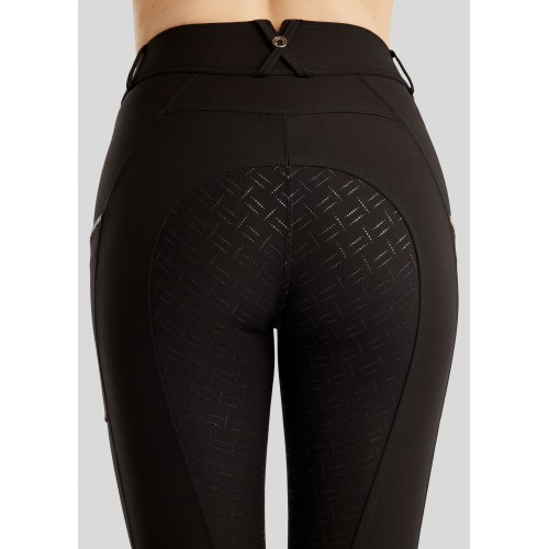Montar SS26 MoLila Breeches, Champagne Crystal Tape, with Champagne Crystals, Black, F/G