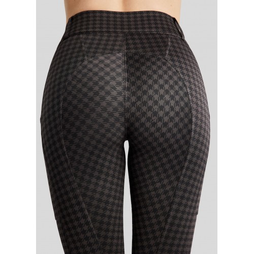 Montar SS26 MoHannah All-over Printed Houndstooth Pull-ons Slate Grey F/G