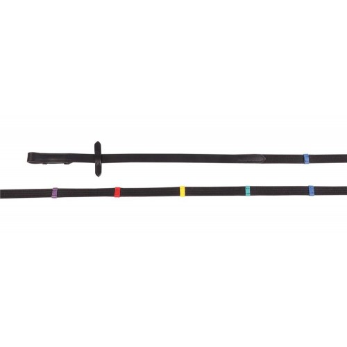 Harry's Horse Training Reins Colored Stops