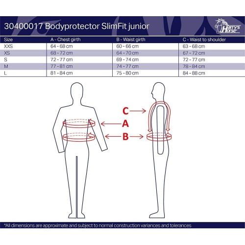 Harry's Horse Bodyprotector SlimFit junior Colors