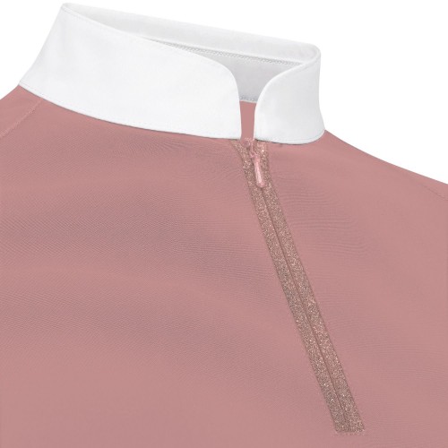 Kentucky Show Shirt Women Classic with Glitter Zipper Short Sleeve