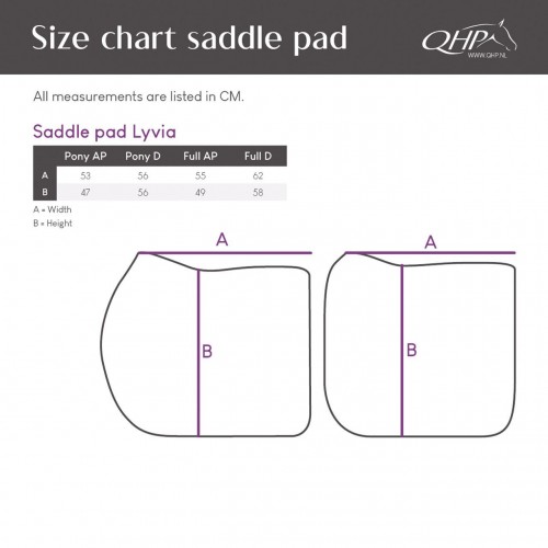 QHP Saddle Pad Lyvia