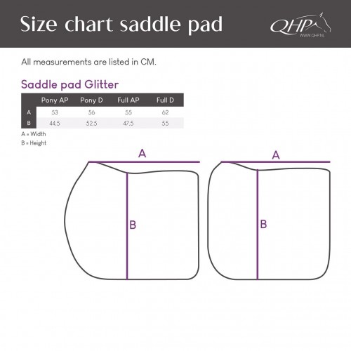 QHP Glitter Saddle Pad