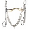 Harry's Horse dressage curb bit gold brass low port 18mm
