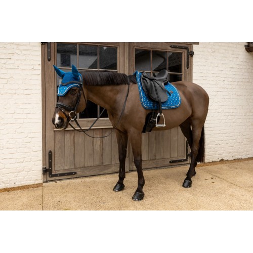 Kentucky Fly Veil Wellington Velvet Horse Printing