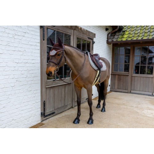 Kentucky Ear Net Wellington Velvet Pied-de-Poule