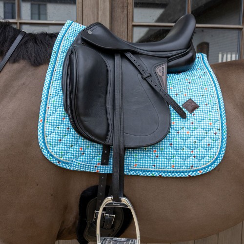 Kentucky Velvet Pied-de-Poule Dressage Saddle Pad