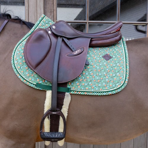 Kentucky Velvet Pied-de-Poule Jumping Saddle Pad