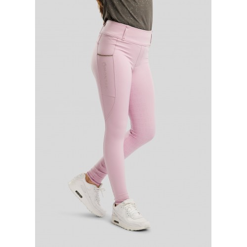 Montar SS26 Junior MoLila Champagne Crystal Tape Pull-On with Champagne Crystals Candy Pink
