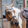 Kentucky Ear Bonnet Wellington Velvet Pearls Soundless