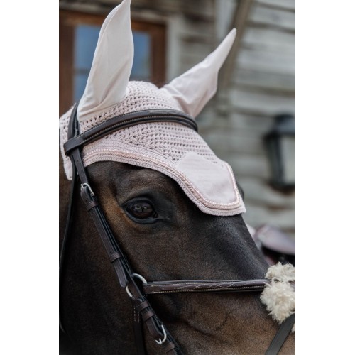 Kentucky Ear Bonnet Wellington Velvet Pearls Soundless