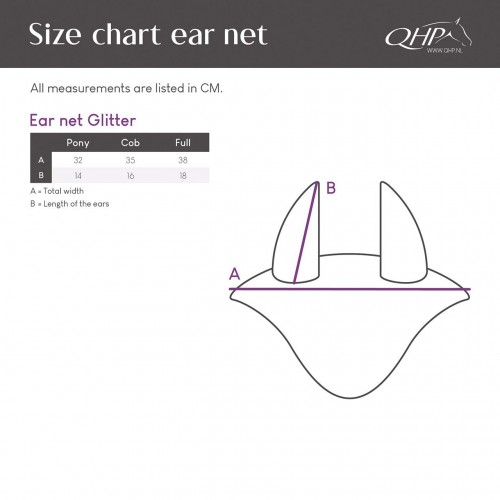 QHP Glitter Ear Bonnet