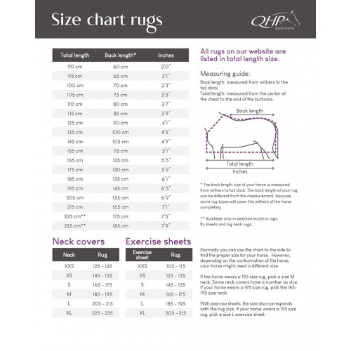 QHP Turnout Rain Rug 200 g Falabella
