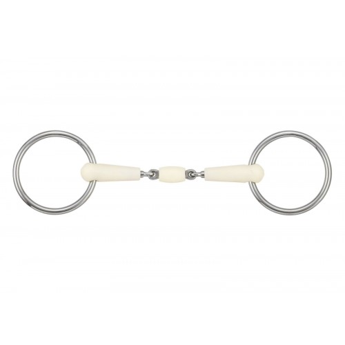 Happy Mouth Double Jointed Loose Ring Snaffle Bit