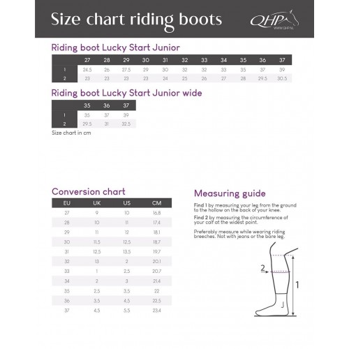 QHP Lucky Start Junior Riding Boots