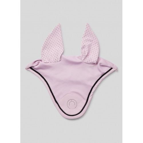 Montar SS26 Summer Fly Hood in perforated mesh softshell quality with Champagne Crystal Logo Cheeky Pink