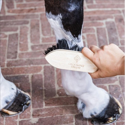 Grooming Deluxe Wooden Brush Classic Short Hard