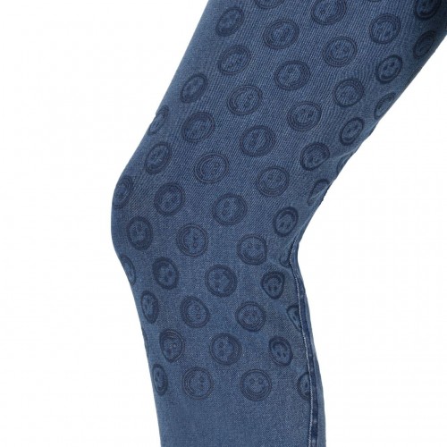 QHP SS26 Rosalynn Junior Riding Tights Full Grip Denim