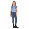 QHP SS26 Rosalynn Junior Riding Tights Full Grip Denim