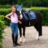 QHP SS26 Rosalynn Junior Riding Tights Full Grip Denim