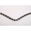 Montar Fair Curved Browband Black Crystal