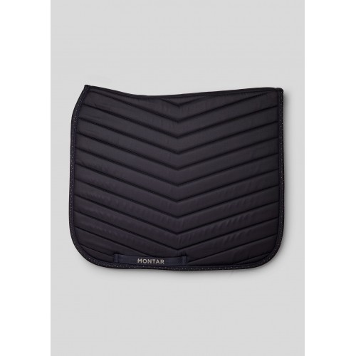 Montar SS26 Fair Dressage Saddle Pad with gunmetal crystals Navy