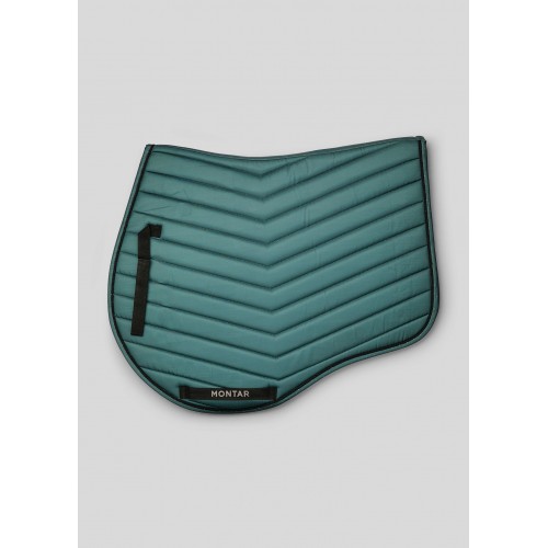 Montar SS26 Fair Jumping Saddle Pad with Gunmetal Crystals Jade