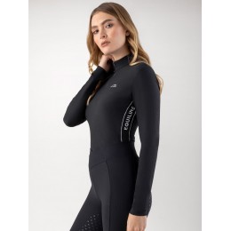 Equiline FW25 тренировочная рубашка с короткой молнией Costa
