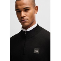 BOSS Equestrian FW25 мужской с короткой молнией джемпер Rouven