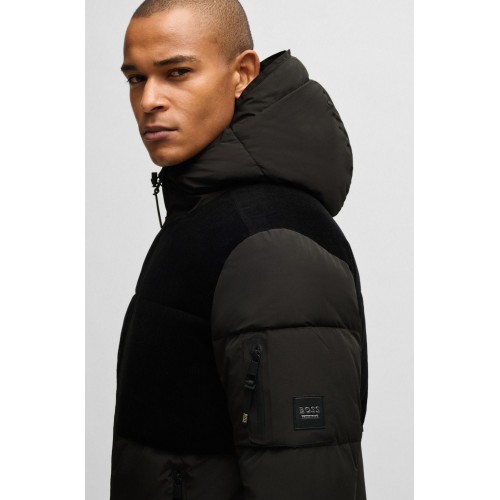 BOSS Equestrian FW25 Men's Cord Puffer Jacket Tomas