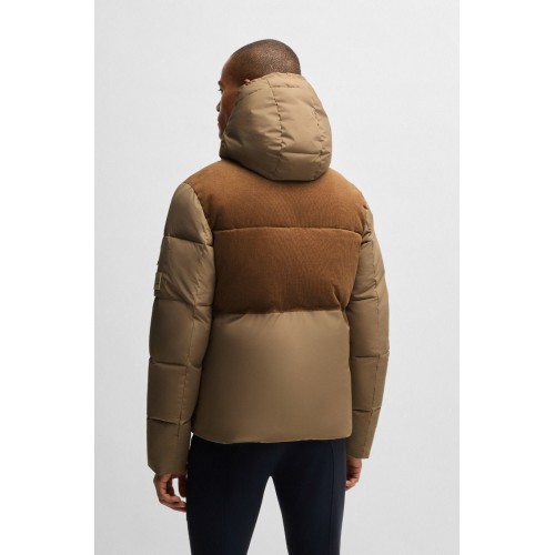 BOSS Equestrian FW25 Men's Cord Puffer Jacket Tomas