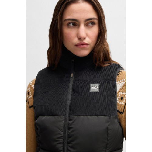 BOSS Equestrian FW25 Puffer Gilet Viola