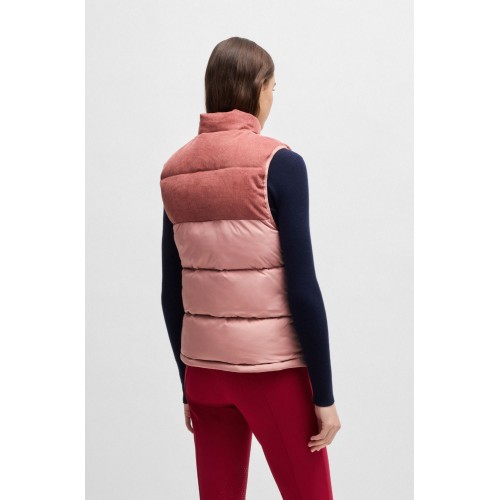 BOSS Equestrian FW25 Puffer Gilet Viola