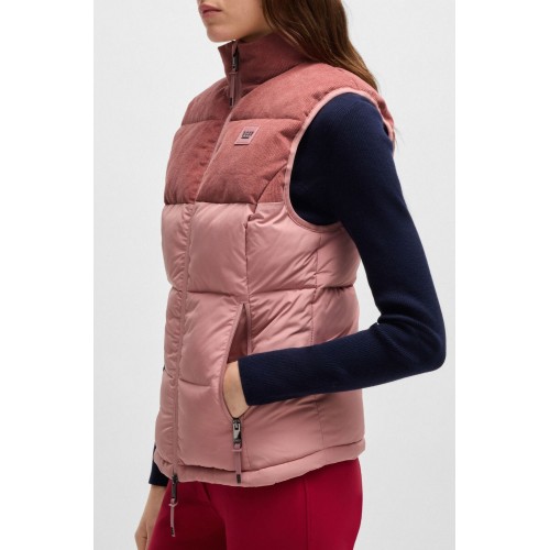 BOSS Equestrian FW25 Puffer Gilet Viola