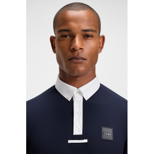 BOSS Equestrian SS26 Men's Competition Shirt Marty Honeycomb