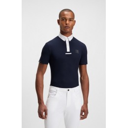 BOSS Equestrian SS26 мужской турнирная рубашка Marty Honeycomb
