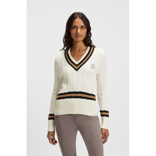BOSS Equestrian SS26 Paula Cable-Knit Jumper