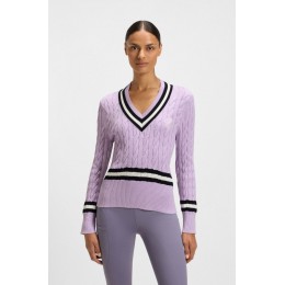 BOSS Equestrian SS26 Paula Cable-Knit джемпер