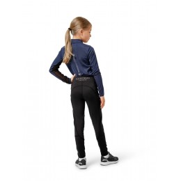 Equestrian Stockholm Young Rider чёрный Movement леггинсы для верховой езды с коленной леей