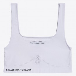 Cavalleria Toscana FW25 CT Tech Knit Crop женский топ Sports Bra