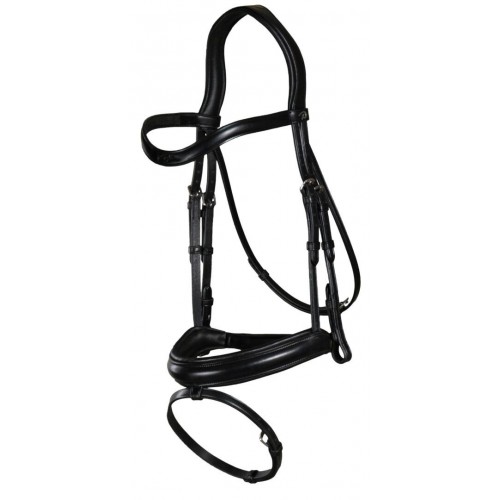 Dyon snaffle bridle matte noseband medium