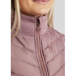 Montar FW25 MoEmilia Hybrid жилет с Mixed серый-Toned Crystals